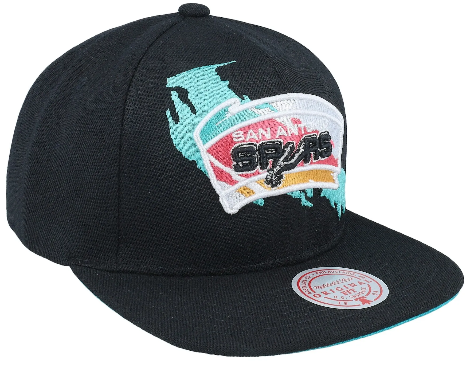 Men's Mitchell & Ness NBA Paint By Number Snapback Hwc Spurs - Black sold by Zulily product image thumbnail 2