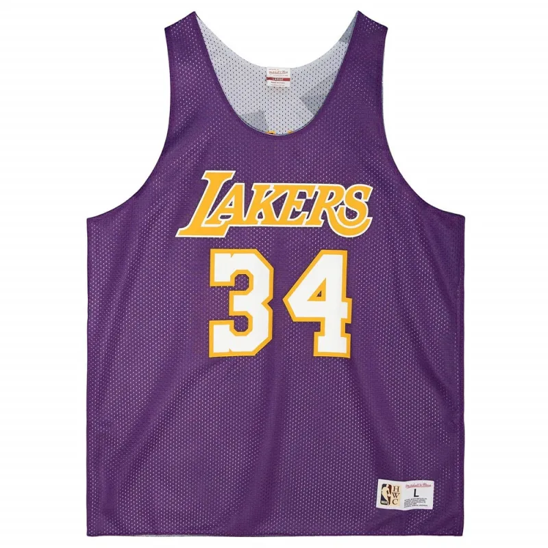 Men's Mitchell & Ness Reversible Mesh Tank Lakers Shaquille O'Neal sold by Zulily