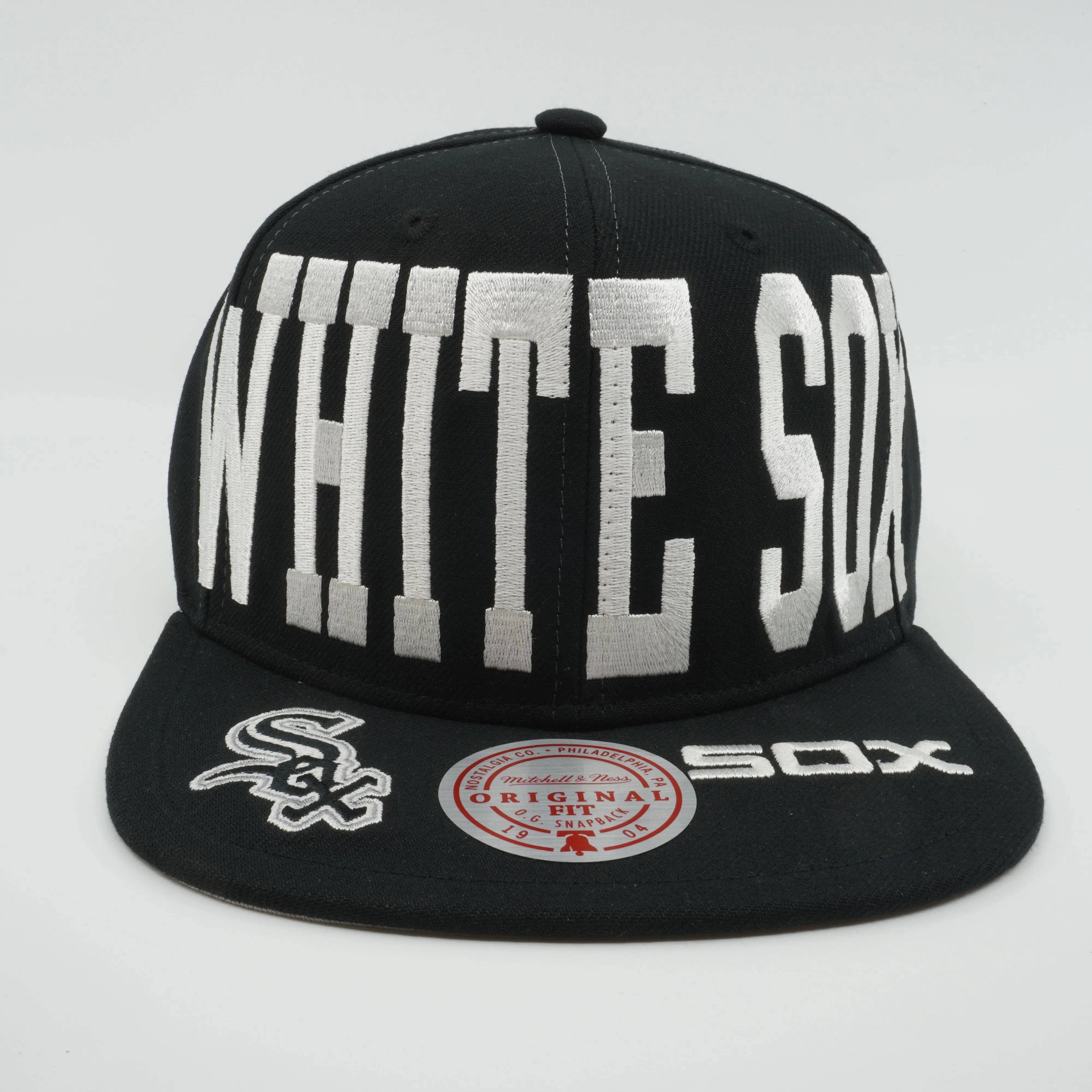 Men's Mitchell & Ness MLB Big Text 1 Snapback White Sox - Black sold by Zulily product image thumbnail 2