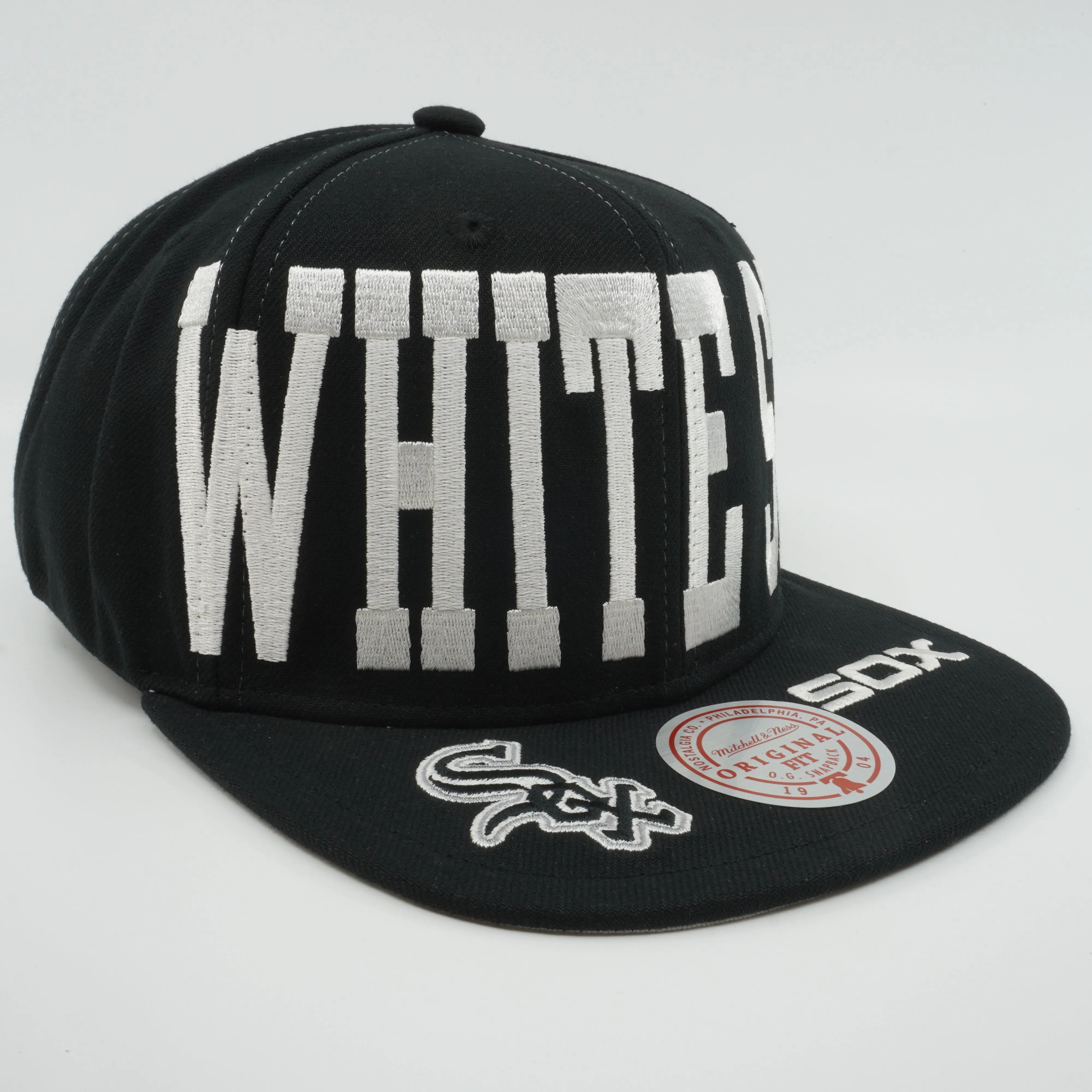 Men's Mitchell & Ness MLB Big Text 1 Snapback White Sox - Black sold by Zulily product image thumbnail 3