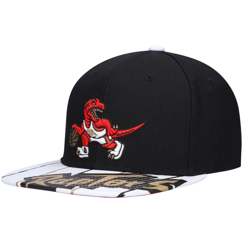 Men's Mitchell & Ness NBA Reload 3.0 Snapback Hwc Raptors - Black-White sold by Zulily