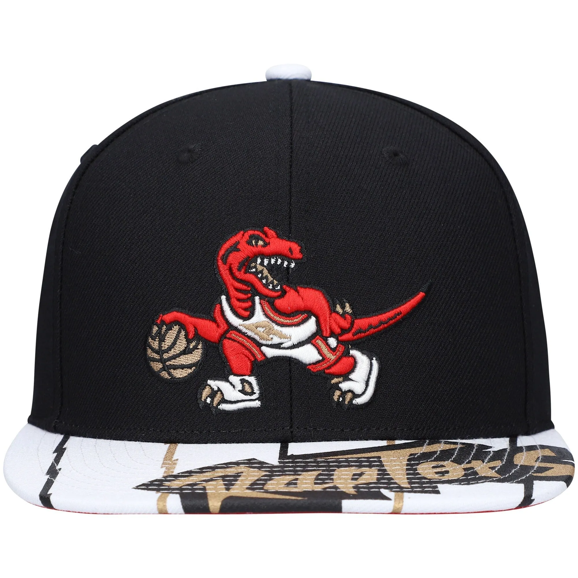 Men's Mitchell & Ness NBA Reload 3.0 Snapback Hwc Raptors - Black-White sold by Zulily product image thumbnail 2