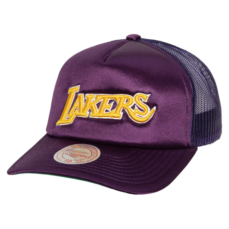 Men's Mitchell & Ness NBA Logo Remix Trucker Snapback Hwc Lakers sold by Zulily
