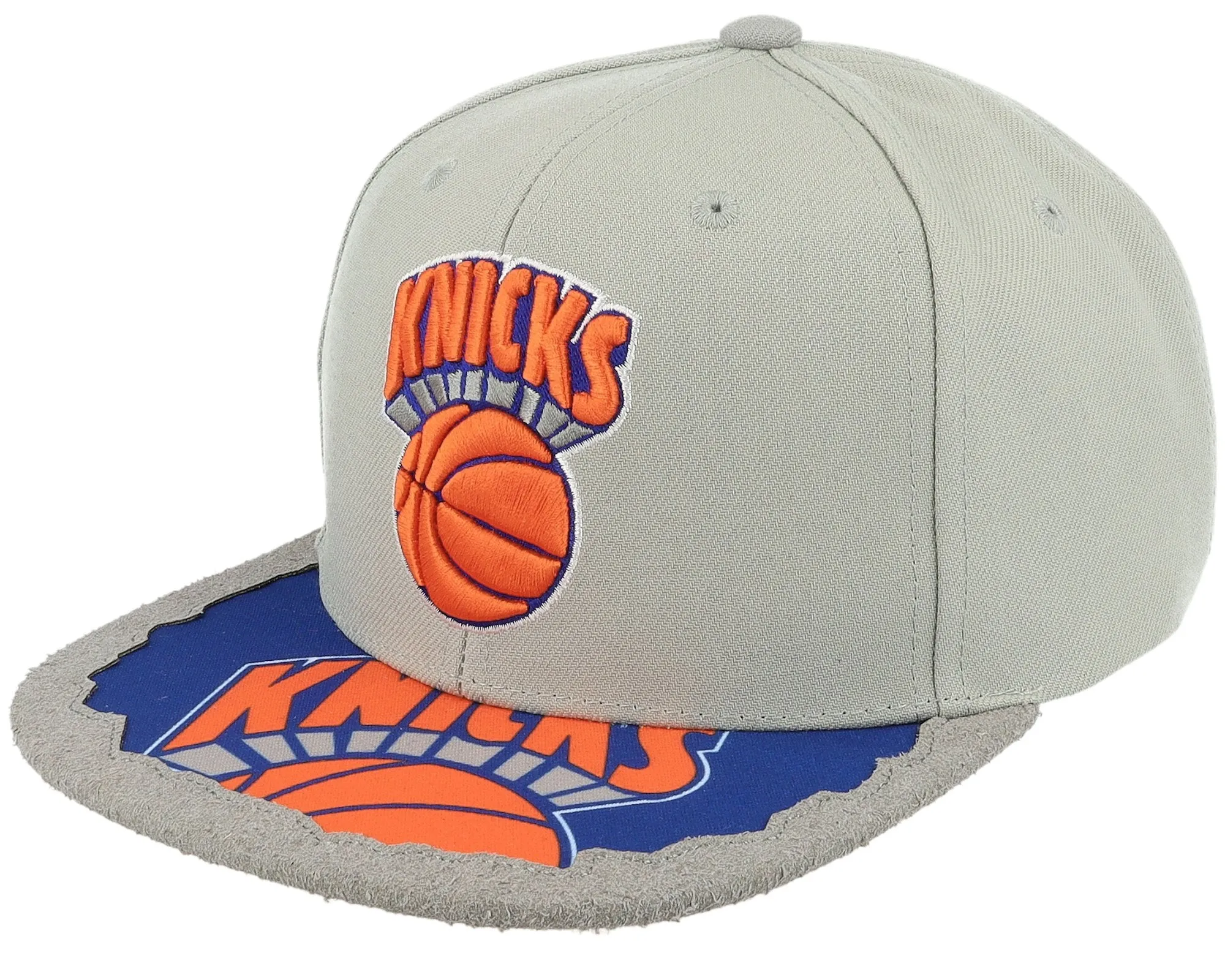 Men's Mitchell & Ness NBA Munch Time Snapback Hwc Knicks - Grey sold by Zulily