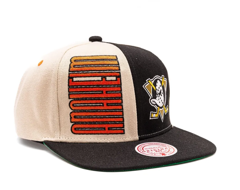 Men's Mitchell & Ness Nhl Pop Panel Snapback Ducks - Off White sold by Zulily