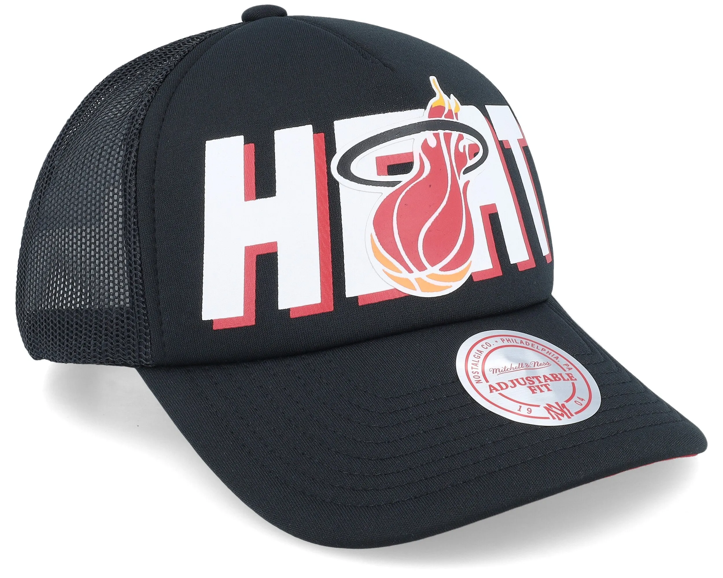 Men's Mitchell & Ness NBA Billboard Trucker Snapback Hwc Heat sold by Zulily product image thumbnail 2