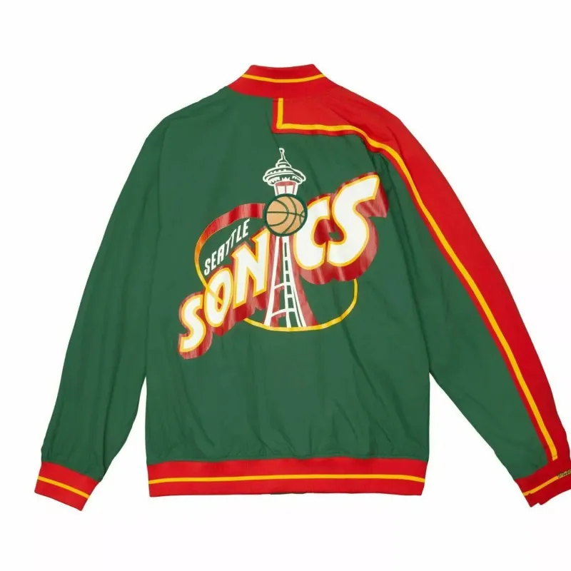 Men's Mitchell & Ness NBA Authentic NBA Jacket Supersonics 95 sold by Zulily