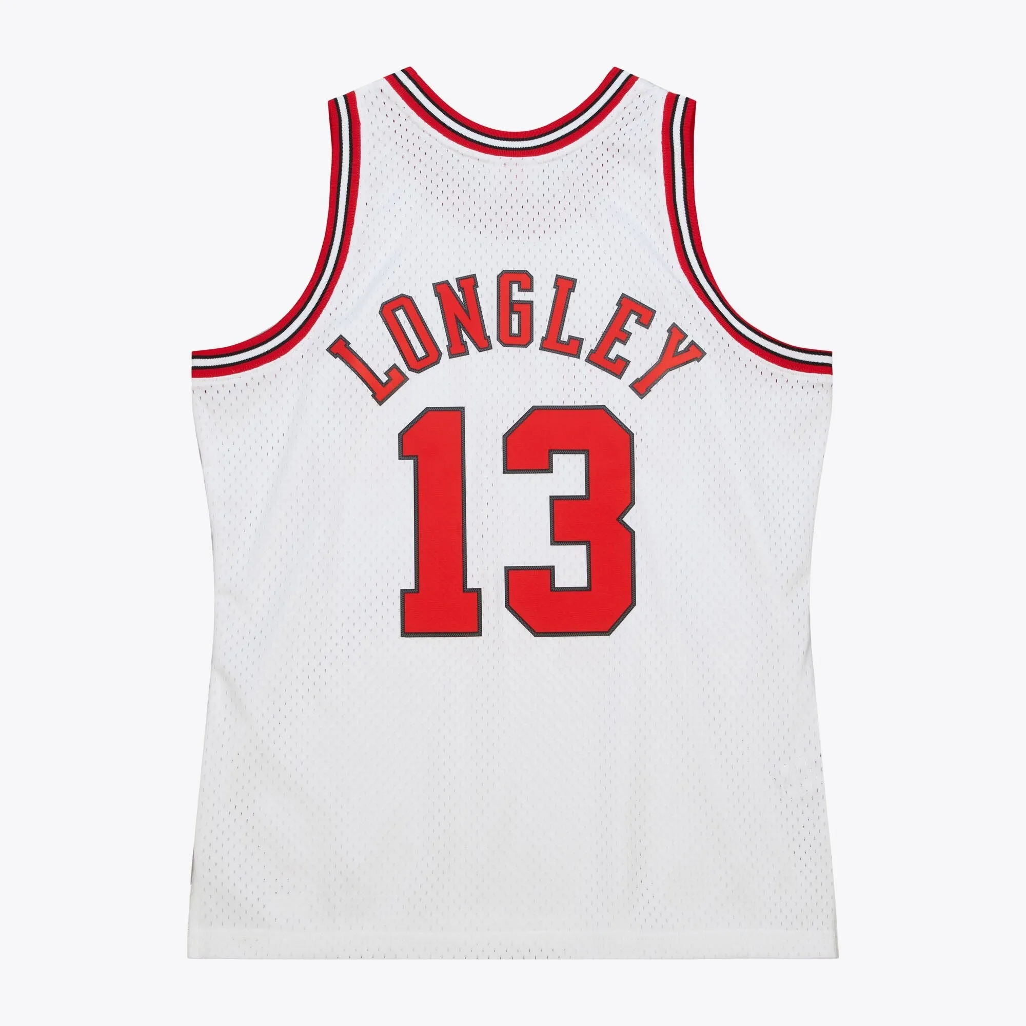 Men's Mitchell & Ness NBA White Jersey Bulls 1997 Luc Longley sold by Zulily product image thumbnail 2