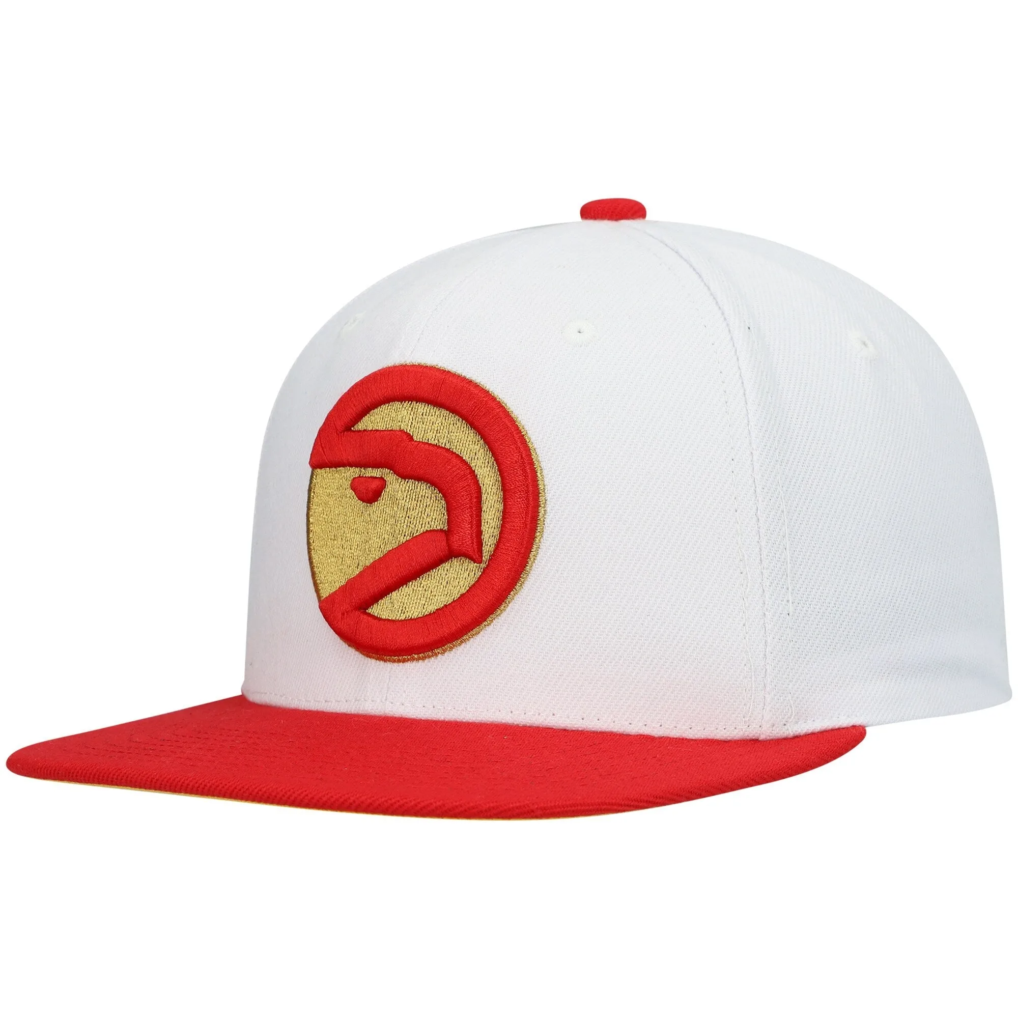 Men's Mitchell & Ness NBA 50Th Anni Snapback Hwc Hawks - White-Red sold by Zulily