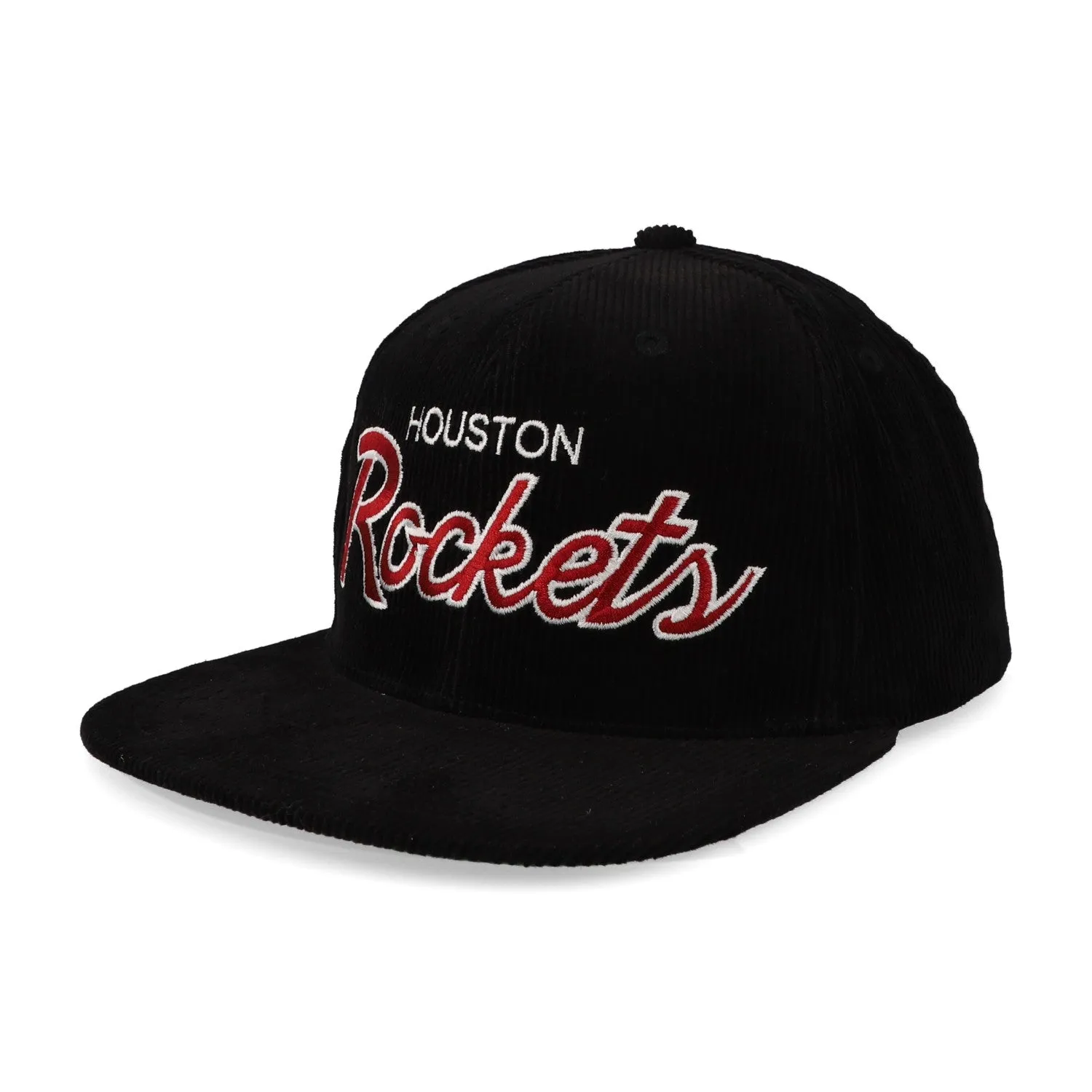 Men's Mitchell & Ness NBA Cord Script Snapback Hwc Rockets - Black sold by Zulily