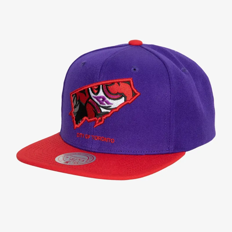 Men's Mitchell & Ness NBA Team Insider Snapback Hwc Raptors - Purple-Red sold by Zulily
