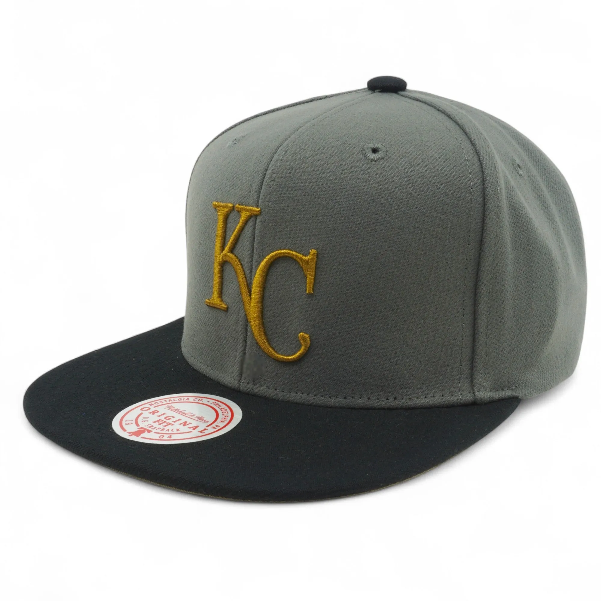 Men's Mitchell & Ness MLB Storm Front Snapback Royals - Grey sold by Zulily