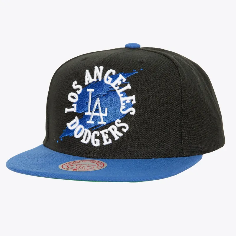 Men's Mitchell & Ness MLB Circle Splash Snapback Coop Dodgers sold by Zulily