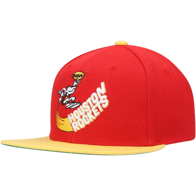Men's Mitchell & Ness NBA Core Basic Snapback Hwc Rockets - Red-Gold sold by Zulily