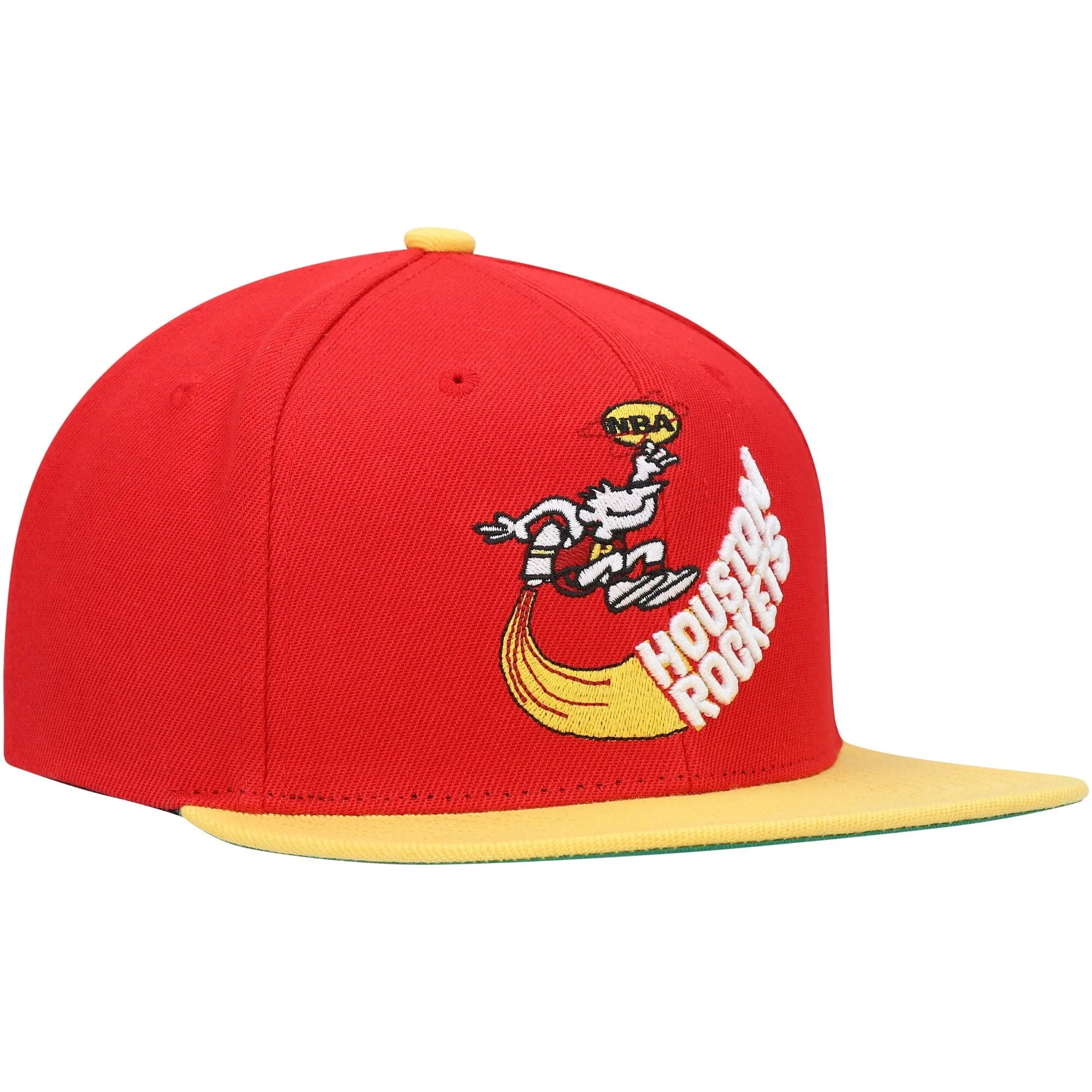 Men's Mitchell & Ness NBA Core Basic Snapback Hwc Rockets - Red-Gold sold by Zulily product image thumbnail 3