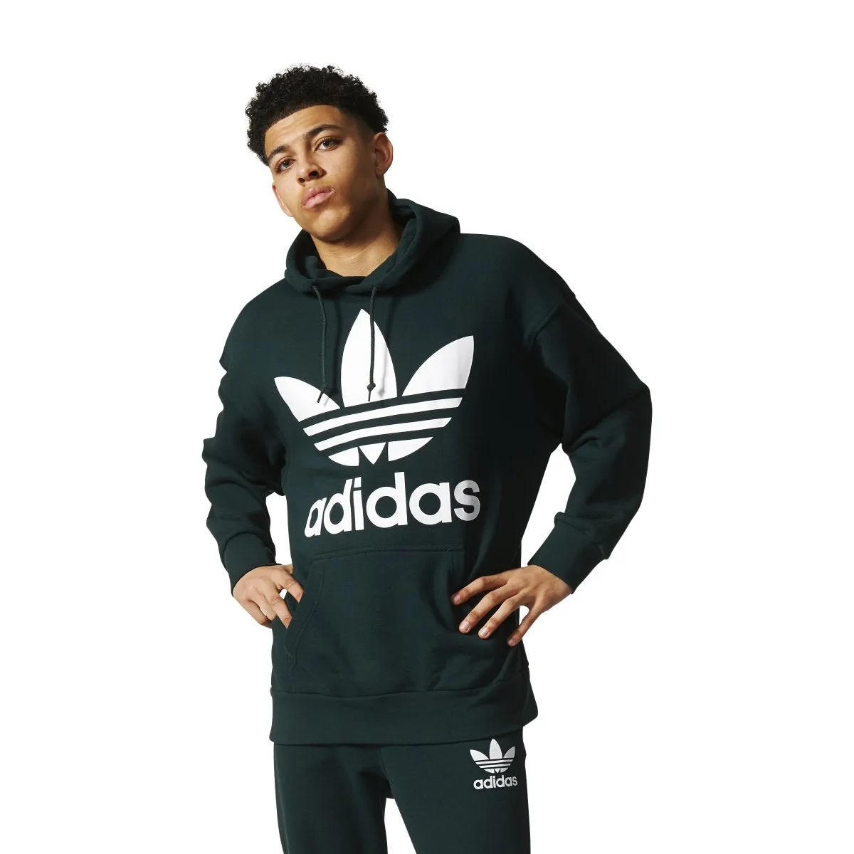 Men's adidas Adicolor Trefoil Hoody sold by Zulily product image thumbnail 3