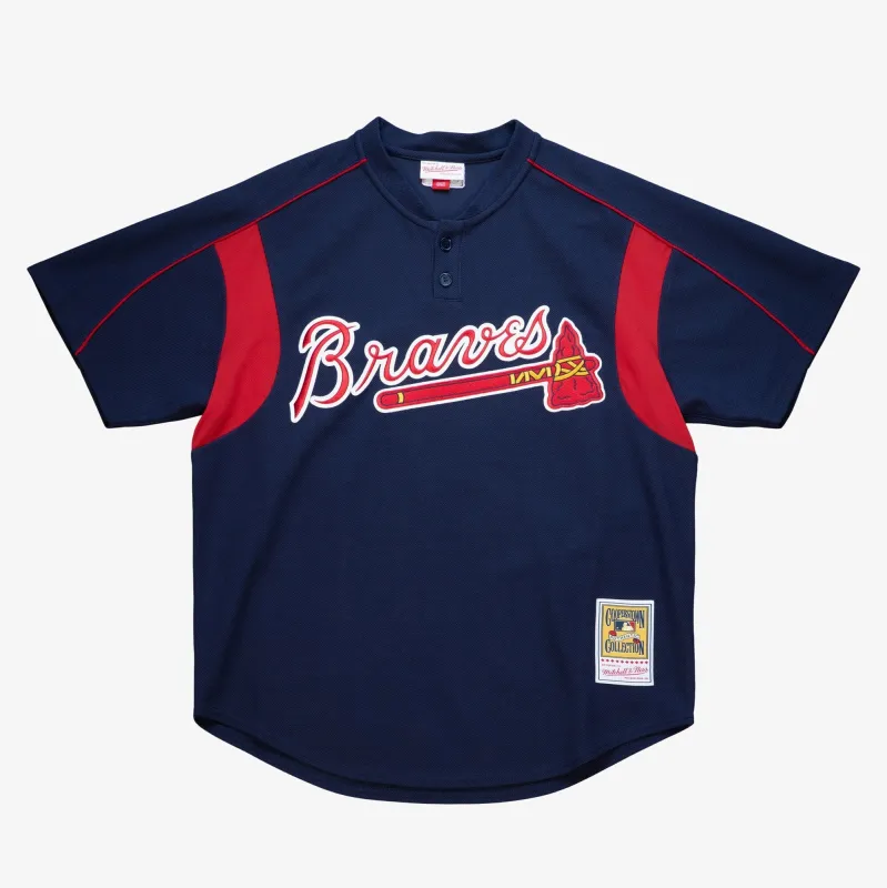 Men's Mitchell & Ness MLB Bp Jersey Braves 2003 John Smoltz sold by Zulily