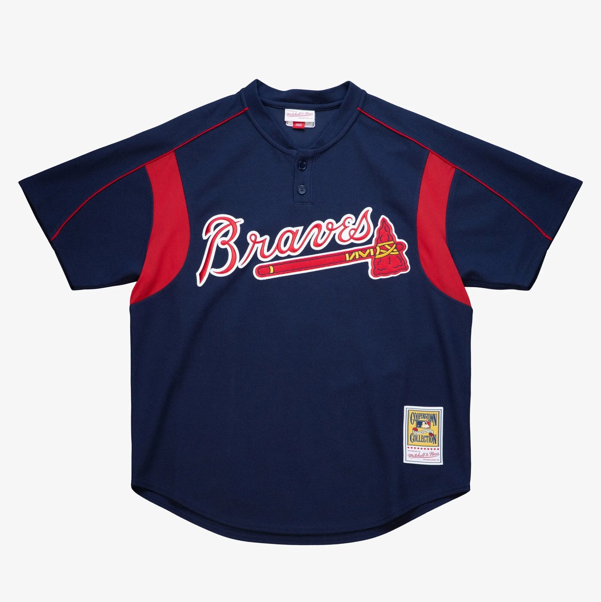 Men's Mitchell & Ness MLB Bp Jersey Braves 2003 John Smoltz sold by Zulily