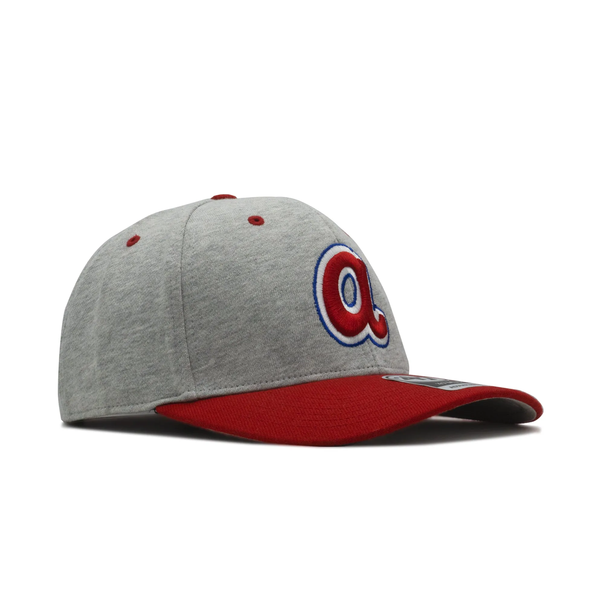 Men's 47 Brand Atlanta Braves Mvp Strapback - Grey/Red sold by Zulily product image thumbnail 2