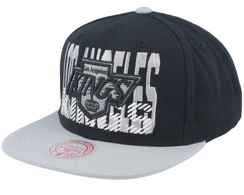 Men's Mitchell & Ness Nhl Cross Check Snapback Vntg Kings - Black sold by Zulily