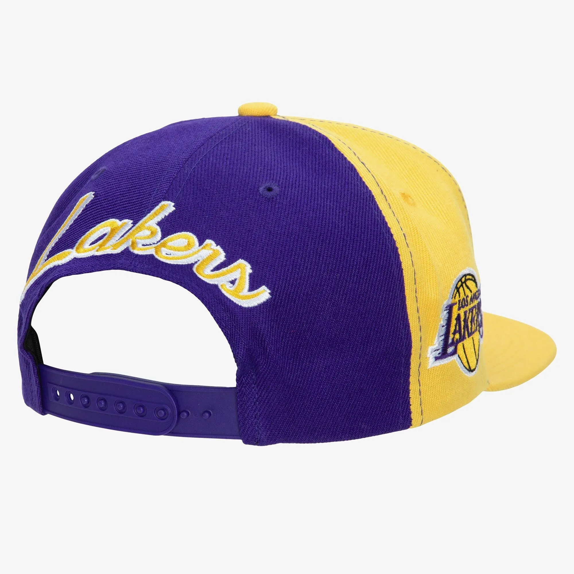 Men's Mitchell & Ness NBA Rear Script Deadstock Snapback Lakers - Purple-Gold sold by Zulily product image thumbnail 2