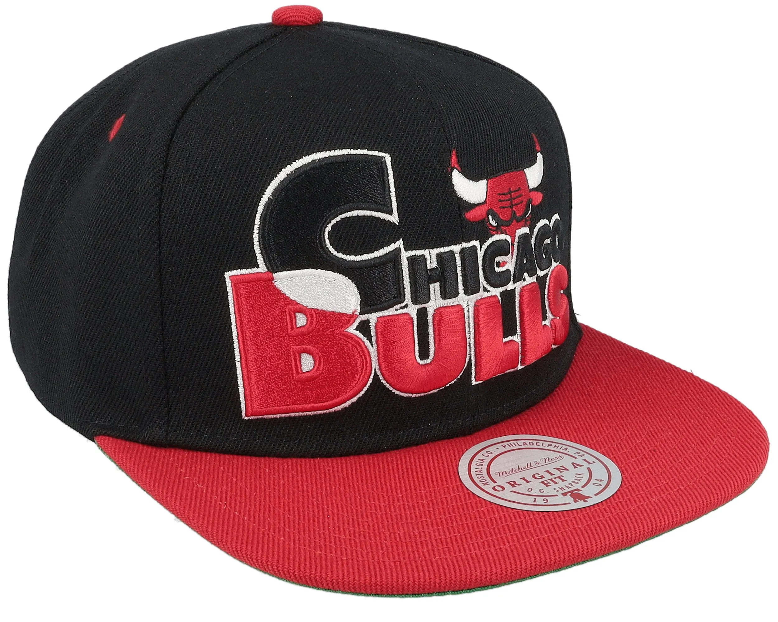 Men's Mitchell & Ness NBA Text Stack 1 Snapback Bulls sold by Zulily product image thumbnail 2