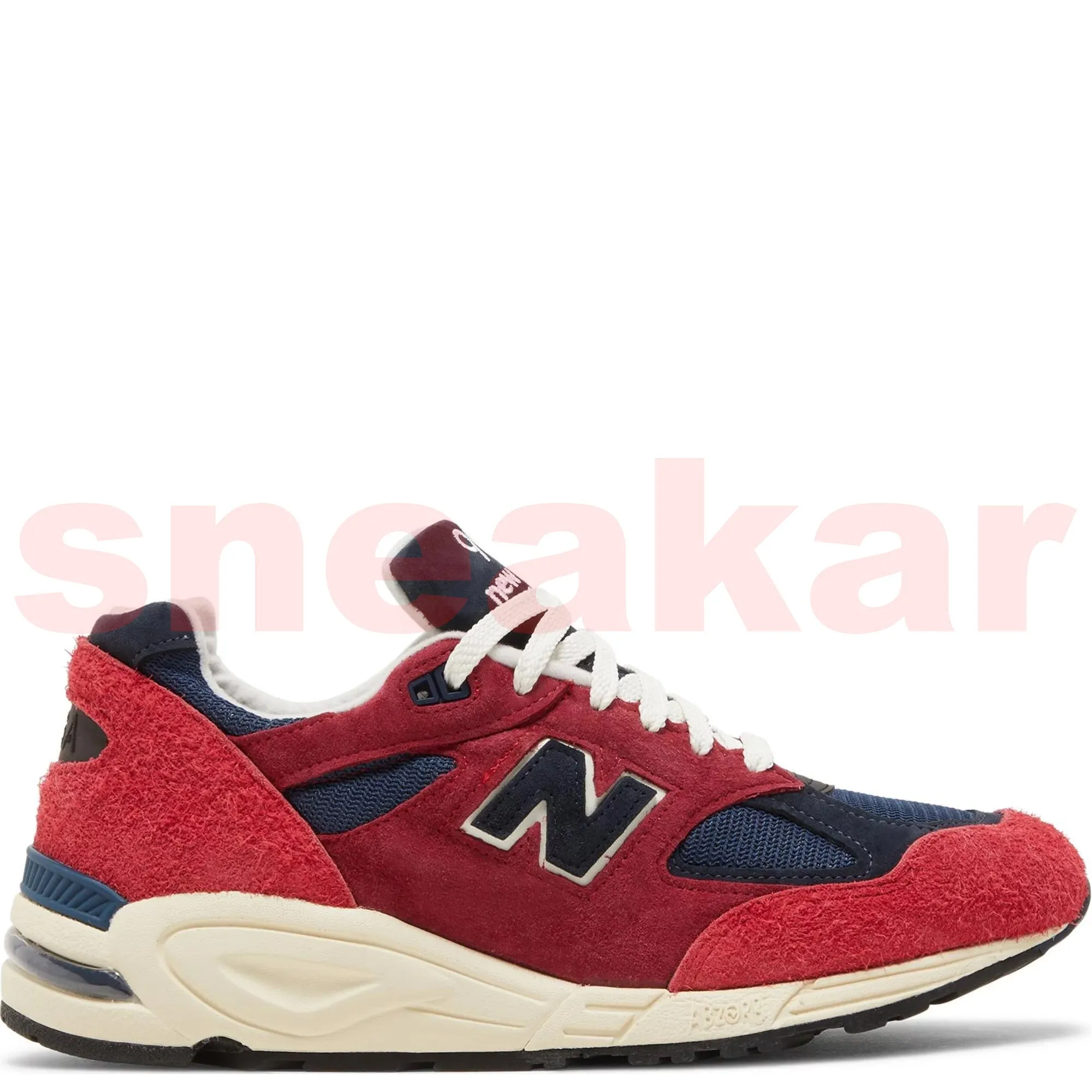 Men's New Balance X Teddy Santis 990V2 Miusa Red sold by Zulily