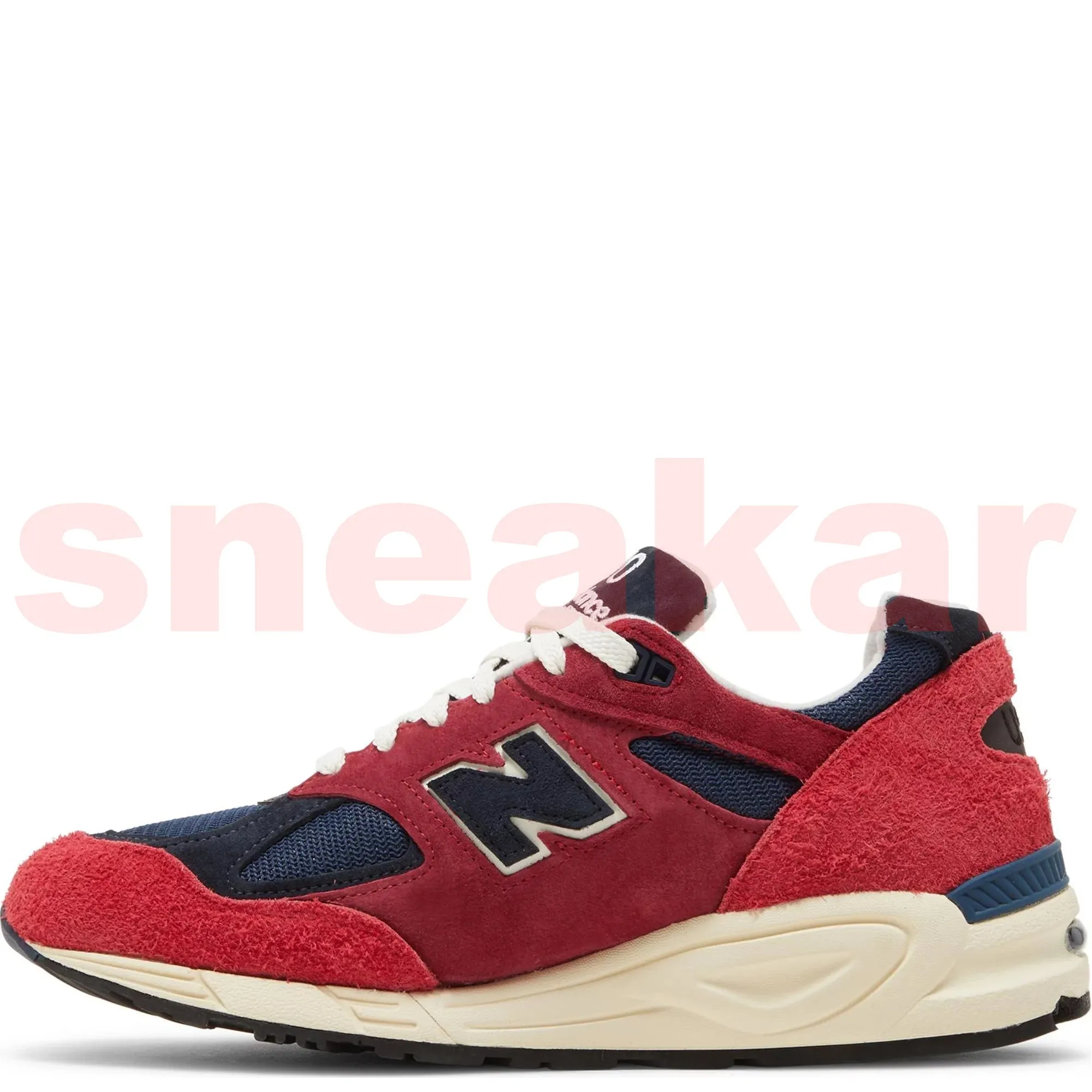 Men's New Balance X Teddy Santis 990V2 Miusa Red sold by Zulily product image thumbnail 2