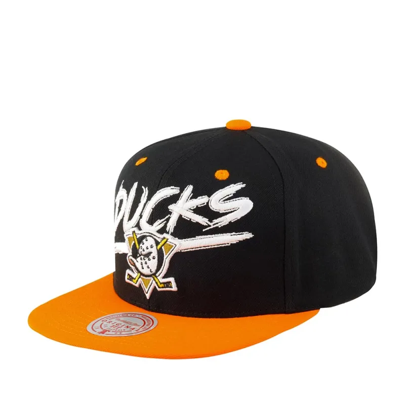 Men's Mitchell & Ness Nhl Transcript Snapback Ducks - Black-Orange made by Mitchell & Ness