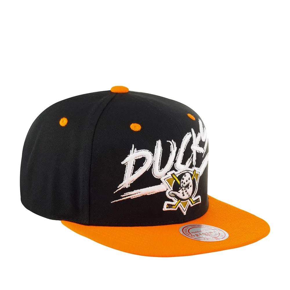 Men's Mitchell & Ness Nhl Transcript Snapback Ducks - Black-Orange sold by Zulily product image thumbnail 2