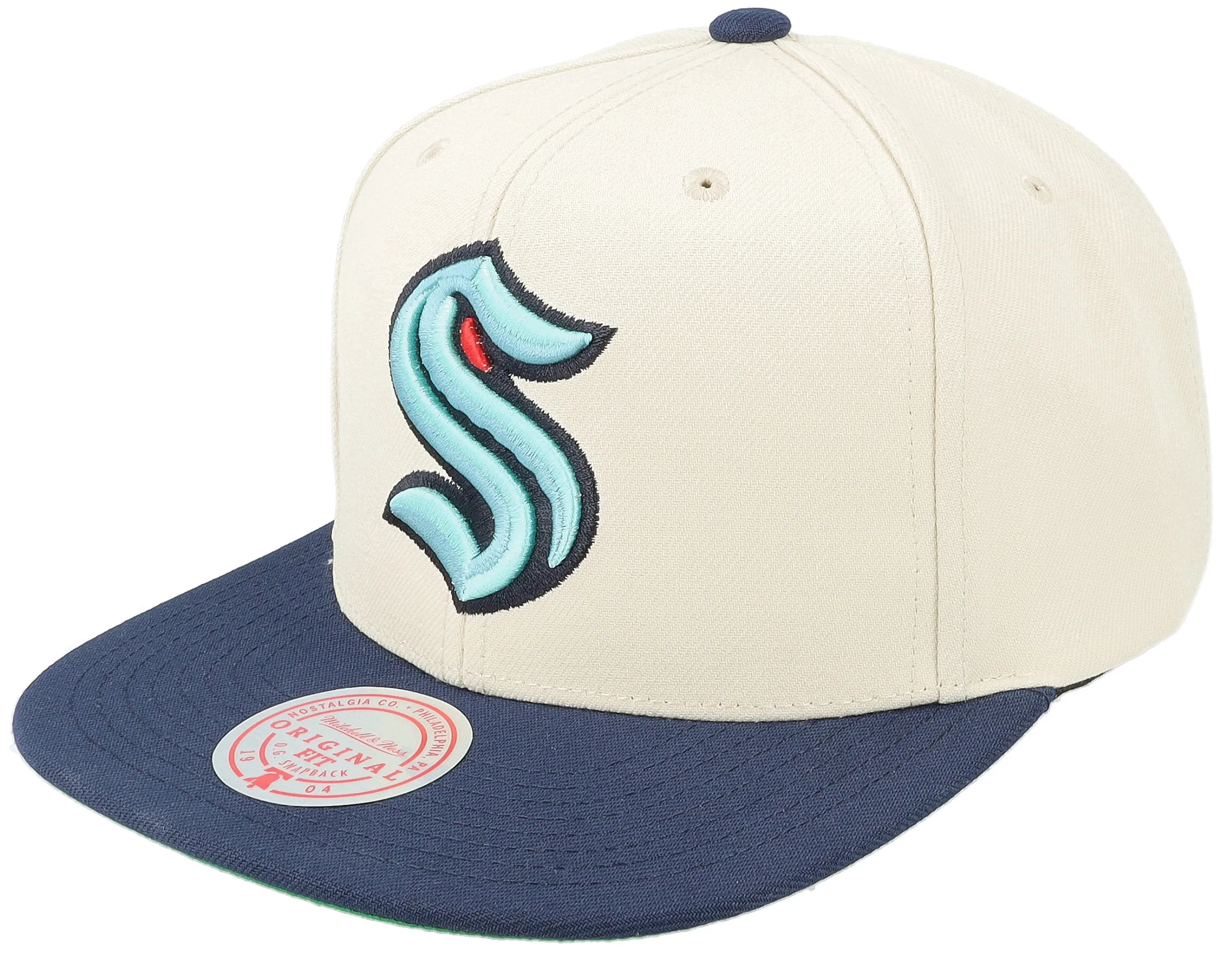 Men's Mitchell & Ness Nhl Vintage Off-White Snapback Kraken sold by Zulily product image thumbnail 2