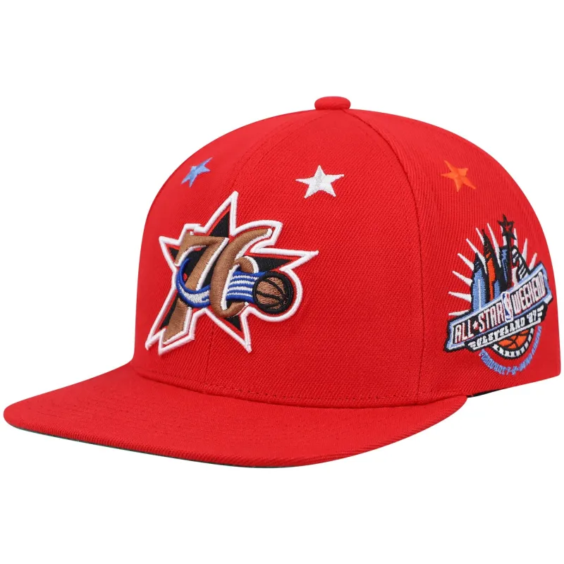 Men's Mitchell & Ness NBA 1997 Top Star Snapback Hwc 76Ers - Red sold by Zulily