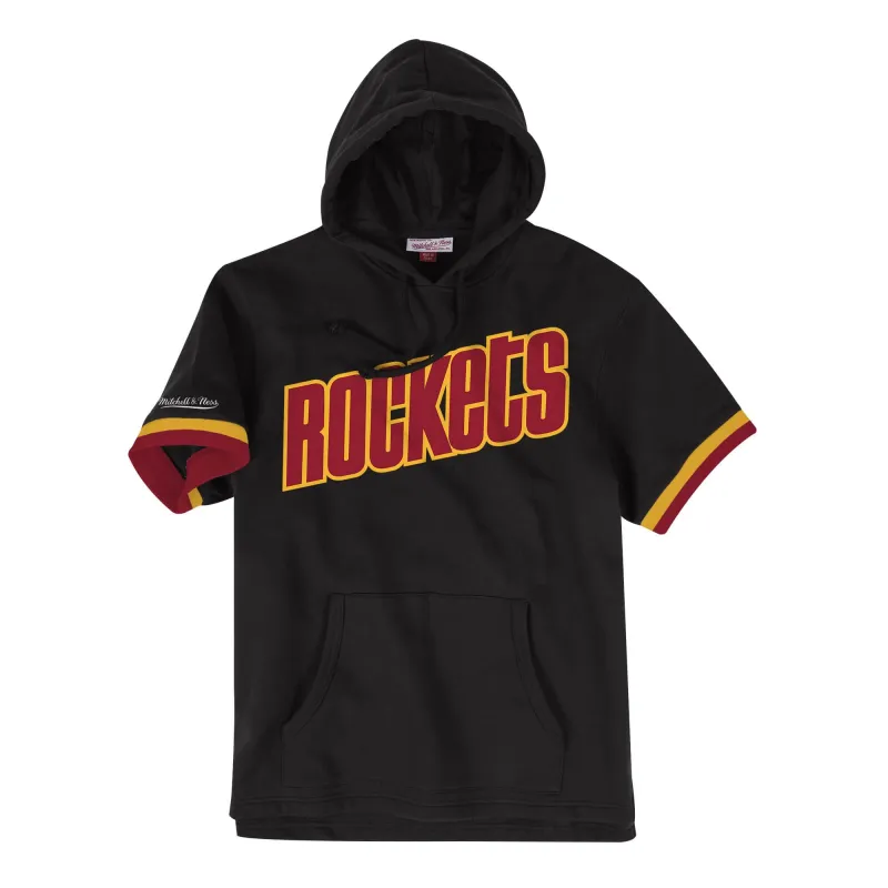Men's Mitchell & Ness NBA French Terry Short Sleeve Hoodie Houston Rockets sold by Zulily