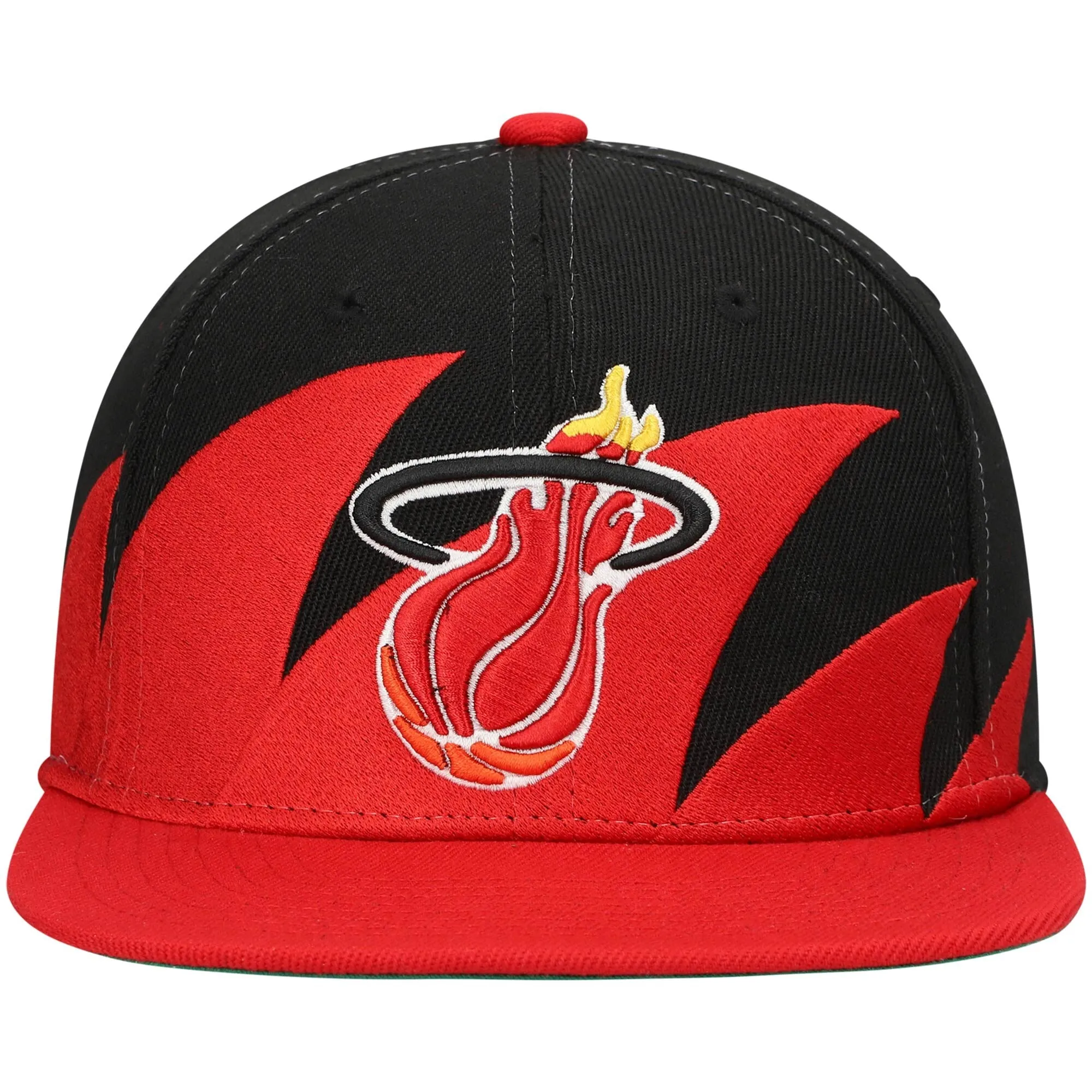 Men's Mitchell & Ness NBA Sharktooth Snapback Hwc Heat - Black-Red sold by Zulily product image thumbnail 2
