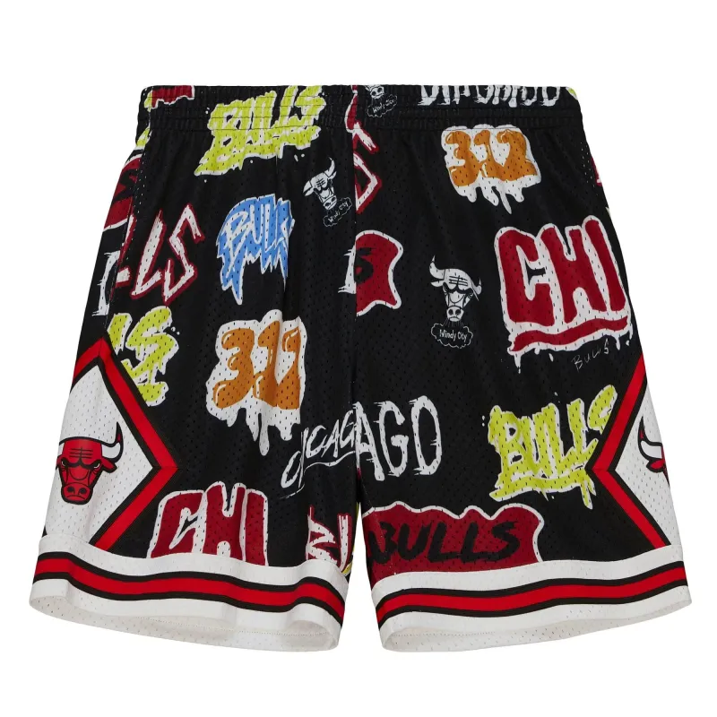 Mitchell & Ness NBA Slap Sticker Swingman Short Chicago Bulls 1997 sold by Zulily