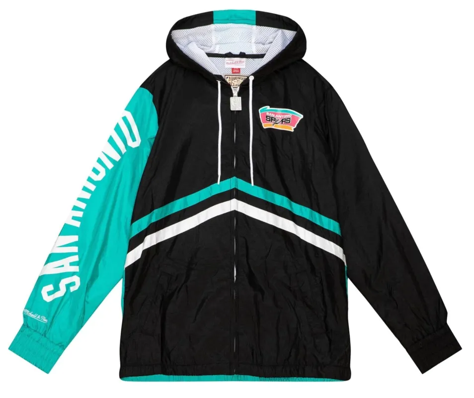 Men's Mitchell & Ness Undeniable Full Zip Windbreaker Spurs sold by Zulily