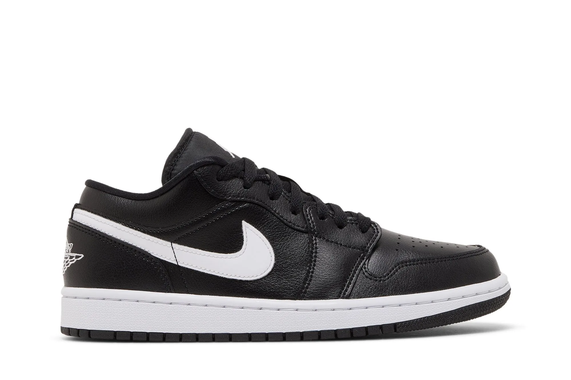 Women's Air Jordan Retro 1 Low 'Black White (2022)' (W) sold by Zulily