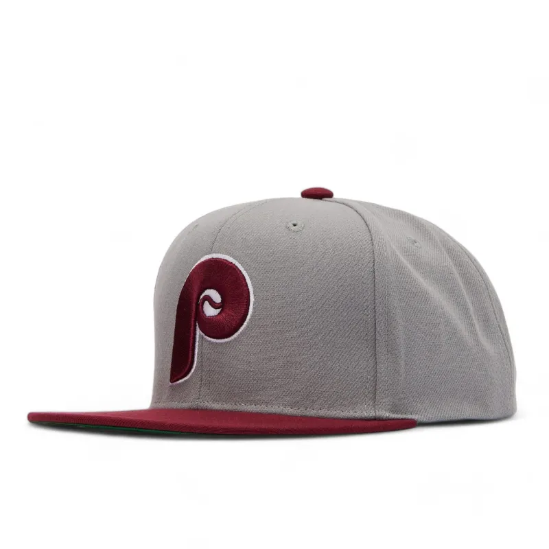 Men's Mitchell & Ness MLB Away Snapback Coop Phillies - Grey made by Mitchell & Ness