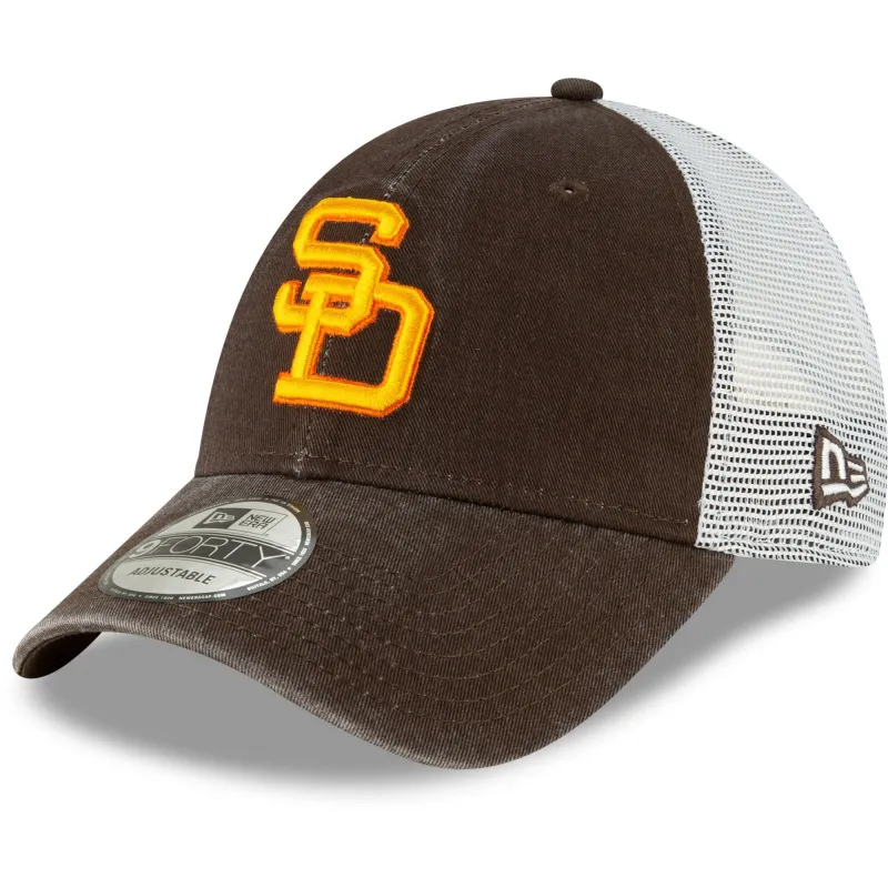 Men's New Era MLB 940 Cooperstown 1980 Trucker Snapback - Sd Padres made by New Era