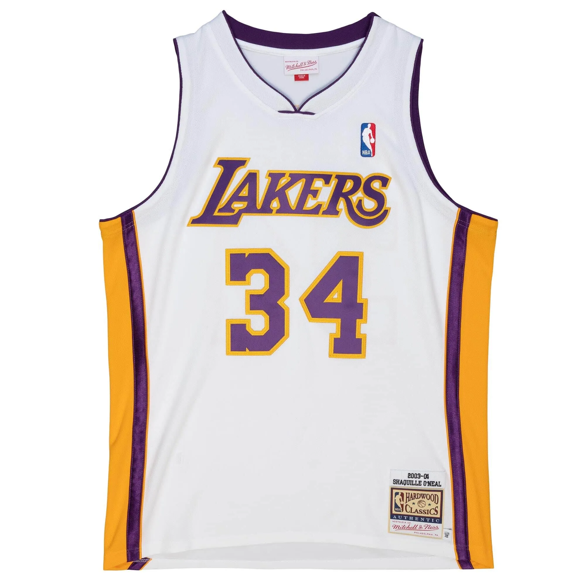 Mitchell & Ness NBA Authentic Jersey La Lakers 03-04 Shaquille O'Neal sold by Zulily