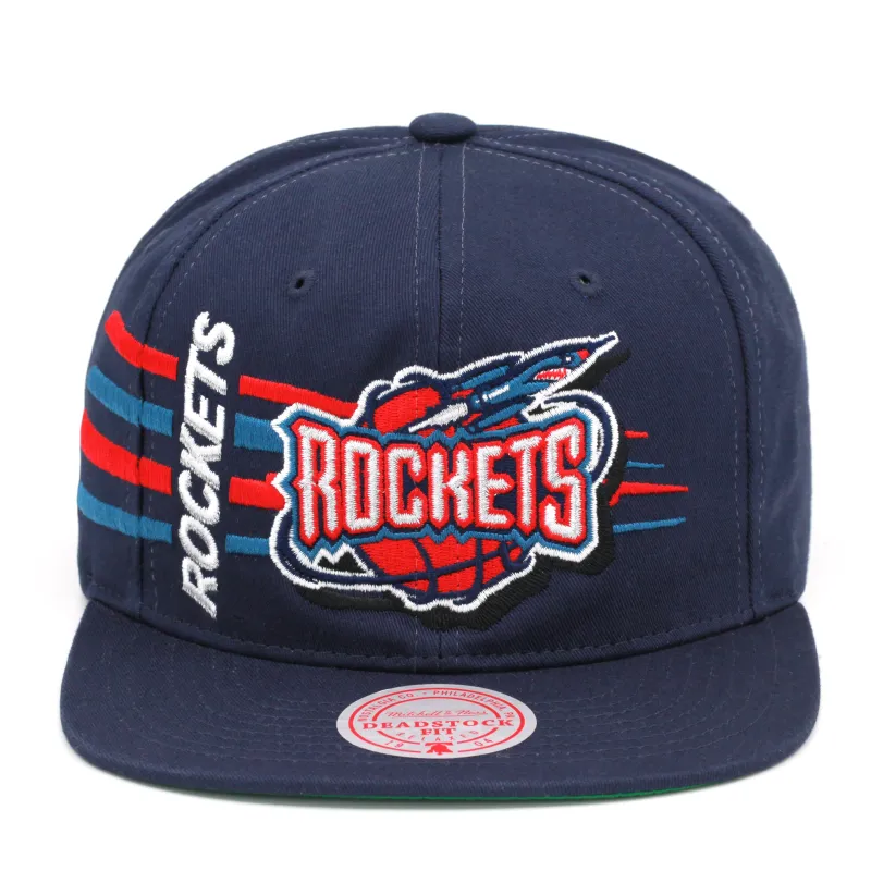 Men's Mitchell & Ness NBA Retro Bolt Deadstock Snapback Hwc Rockets - Navy sold by Zulily