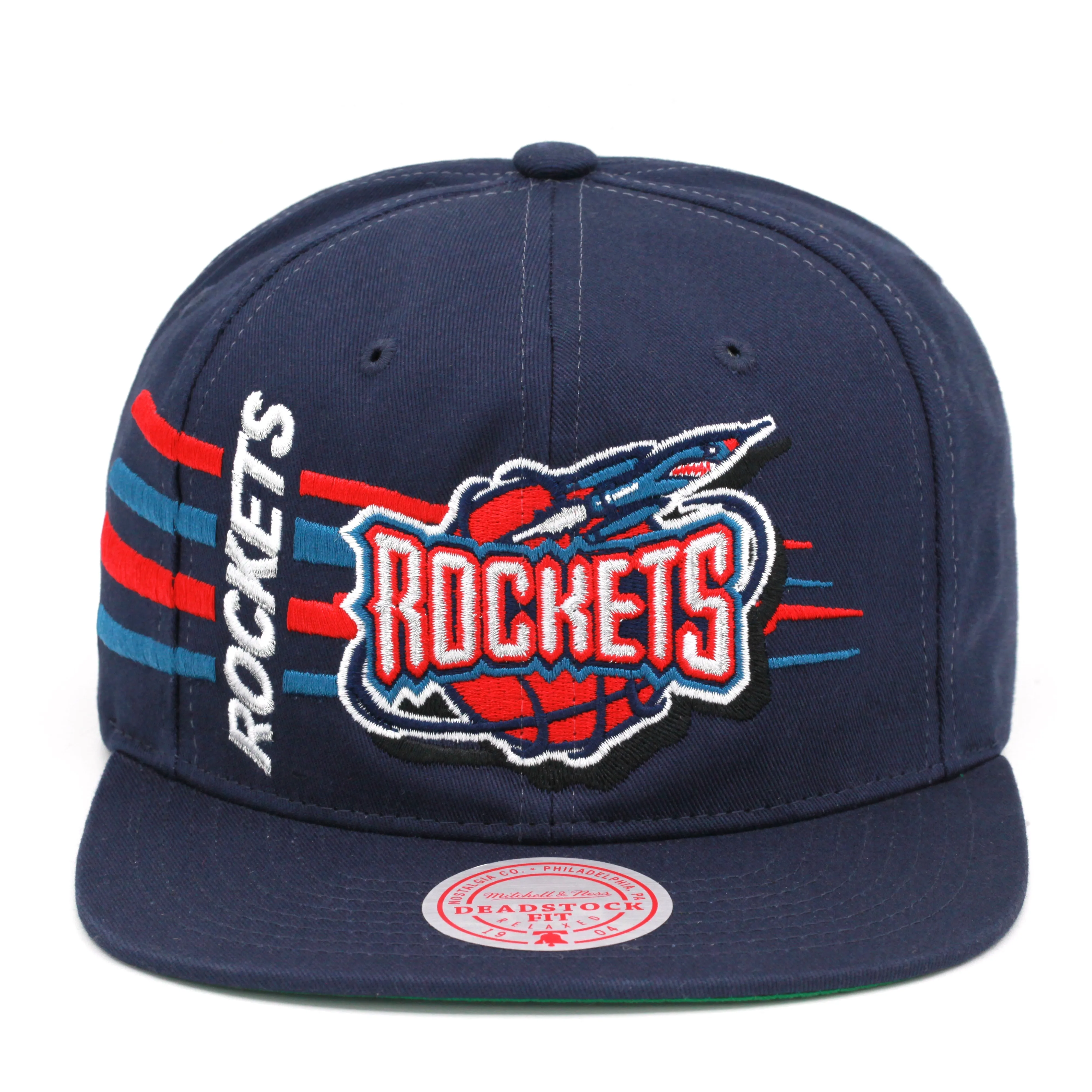 Men's Mitchell & Ness NBA Retro Bolt Deadstock Snapback Hwc Rockets - Navy sold by Zulily