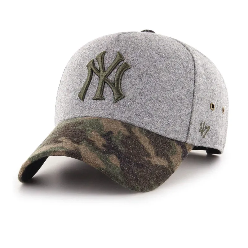 Men's 47 Brand Ny Yankees Hitchner Mvp Dt Snapback - Grey/Camo sold by Zulily