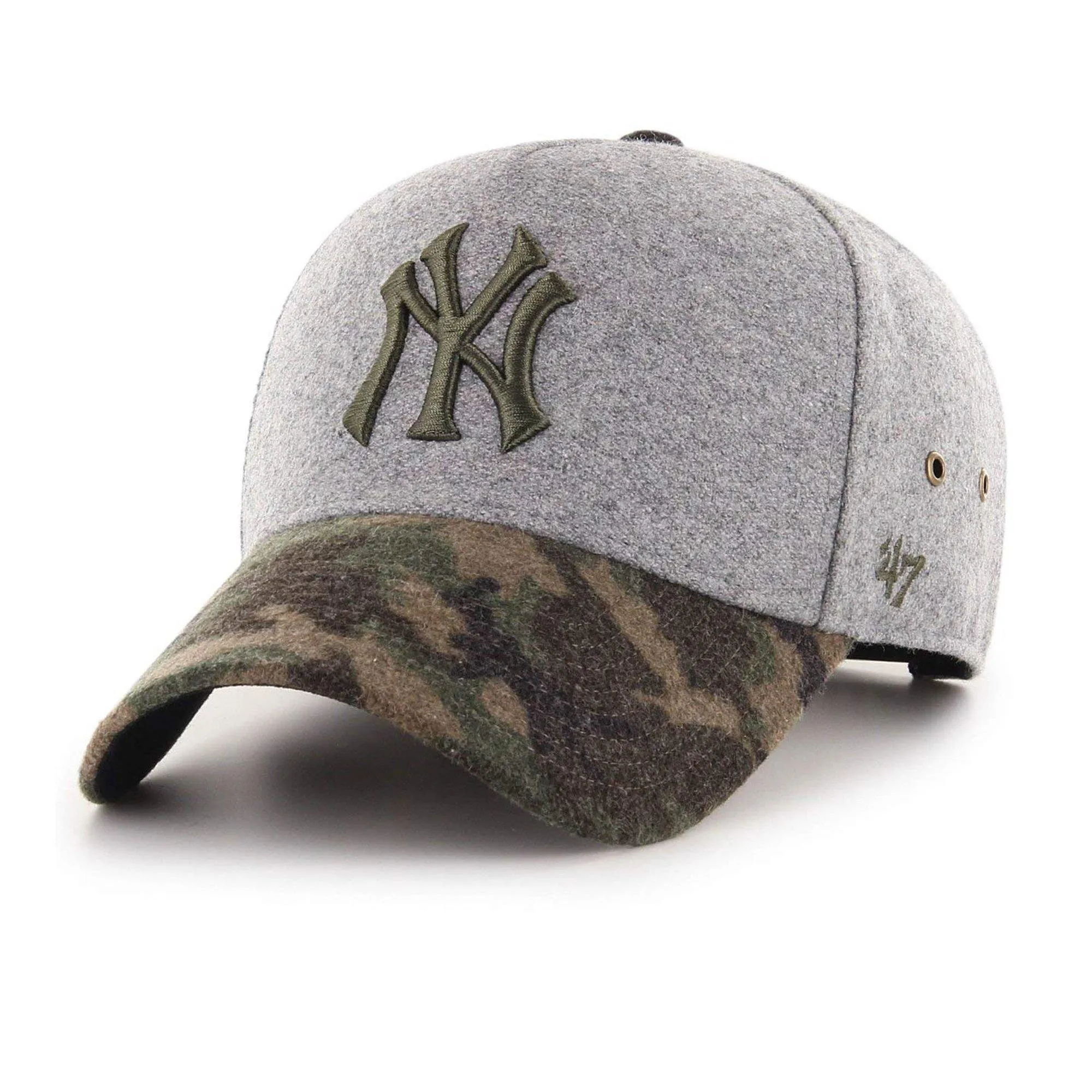Men's 47 Brand Ny Yankees Hitchner Mvp Dt Snapback - Grey/Camo sold by Zulily