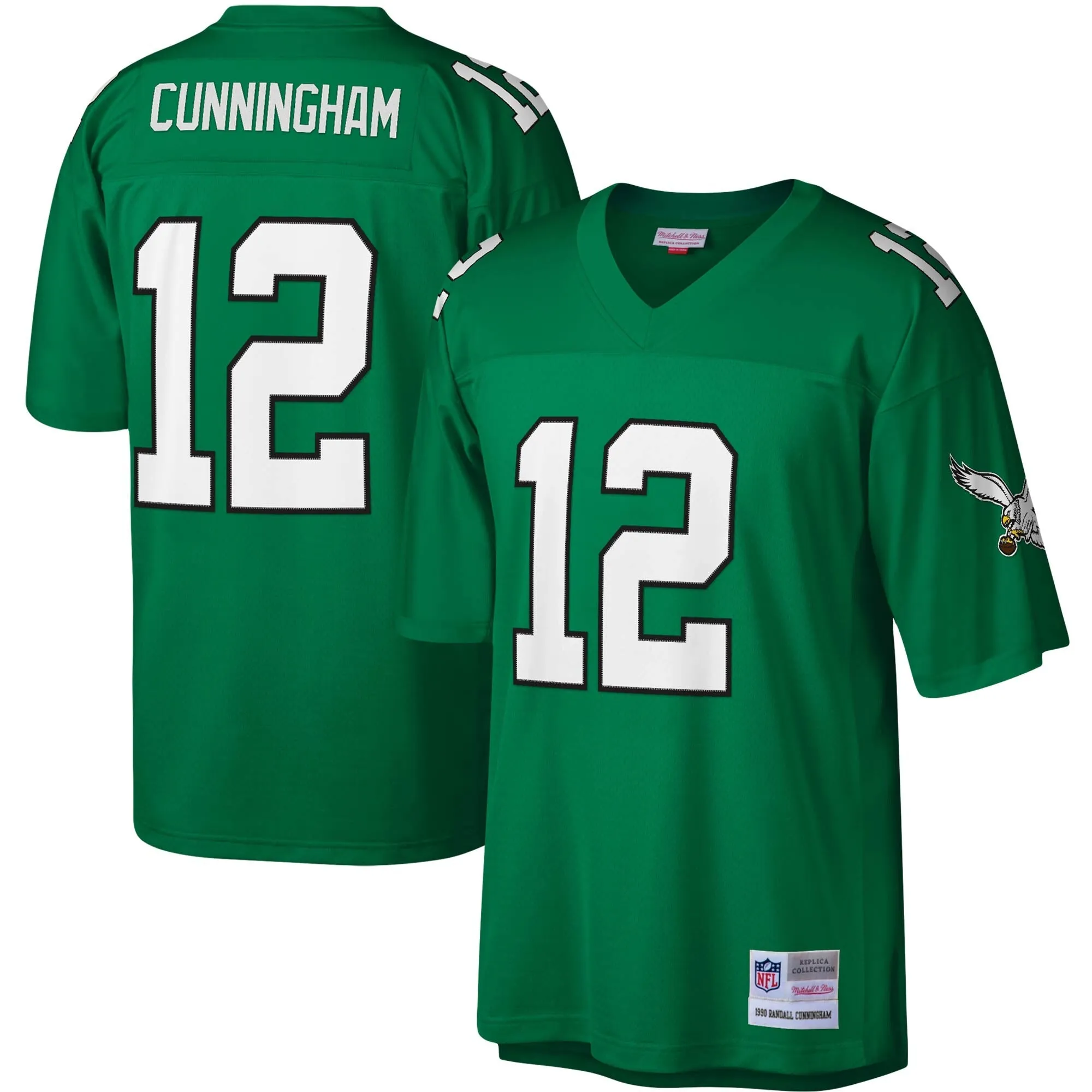 Men's Mitchell & Ness NFL Legacy Jersey Eagles 1990 Randall Cunningham sold by Zulily