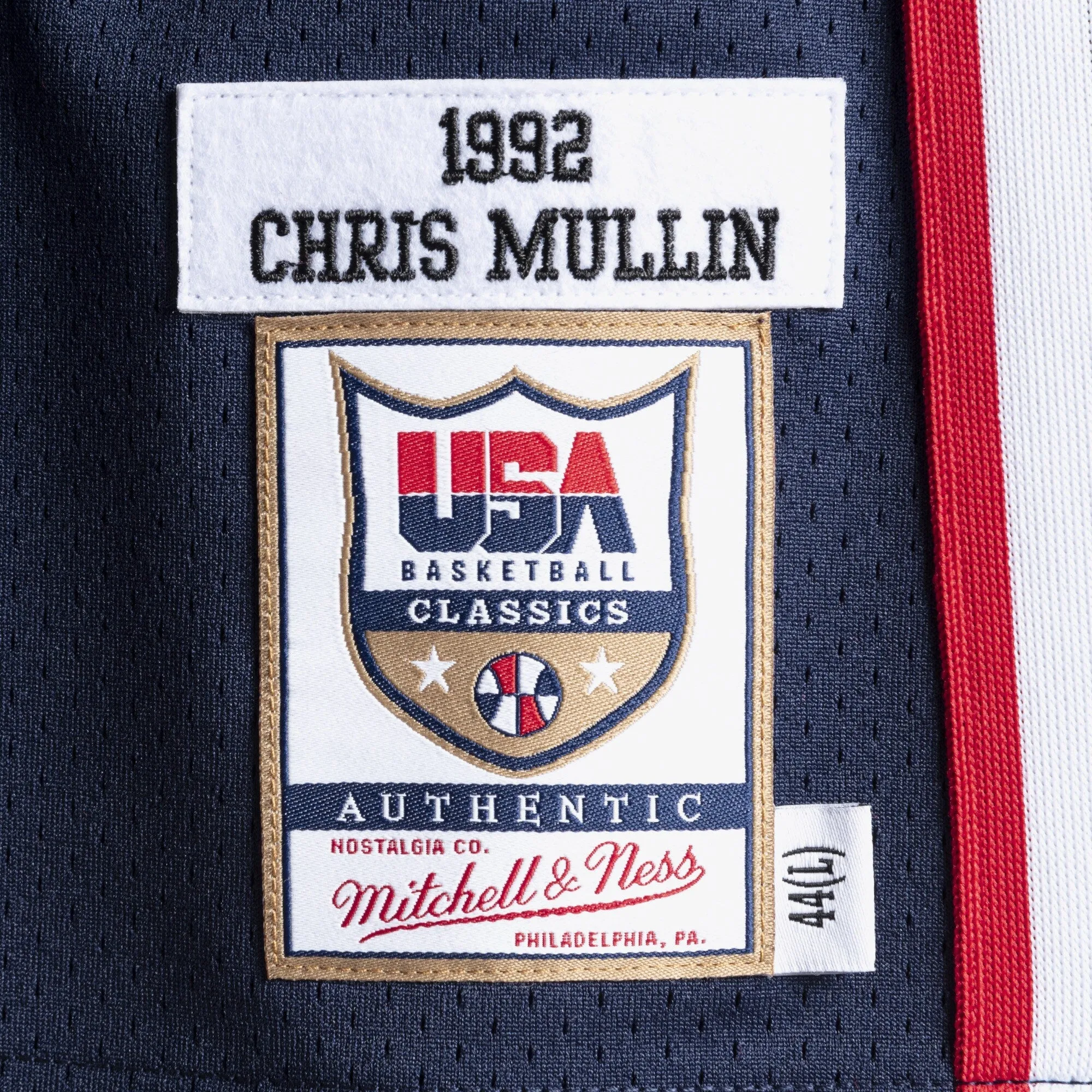 Men's Mitchell & Ness Authentic Jersey Team Usa 1992 Chris Mullin sold by Zulily product image thumbnail 3