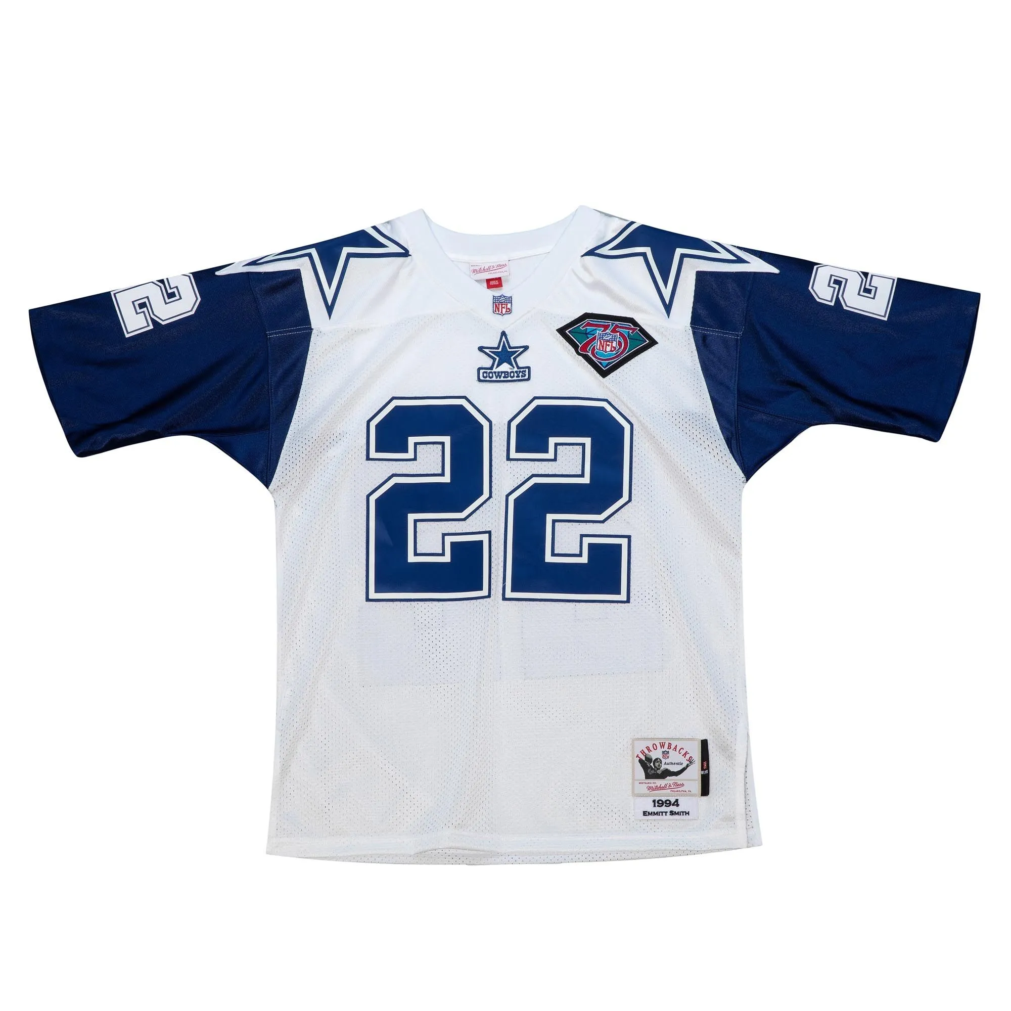 Men's Mitchell & Ness NFL White Jersey Cowboys 1994 Emmitt Smith sold by Zulily product image thumbnail 2