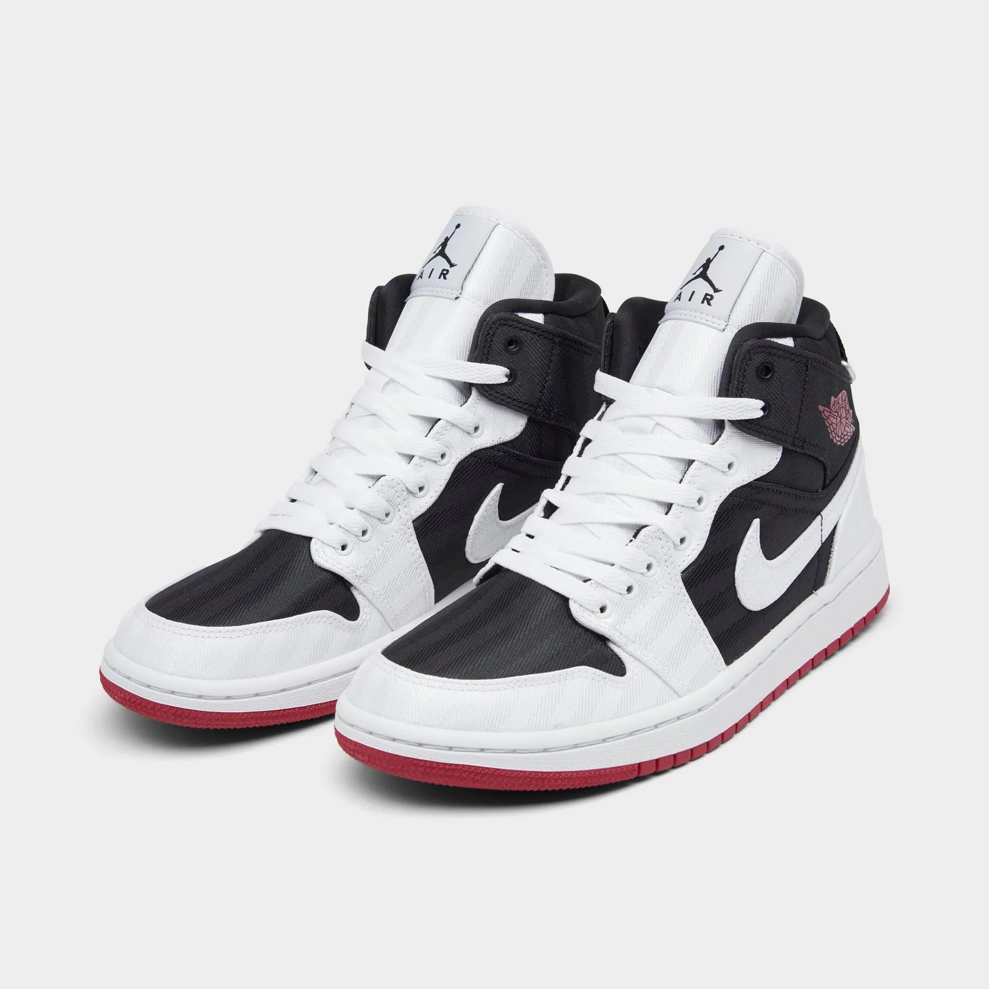 Women's Air Jordan Retro 1 Mid Se Utility 'Canvas White Black Gym Red' sold by Zulily product image thumbnail 2