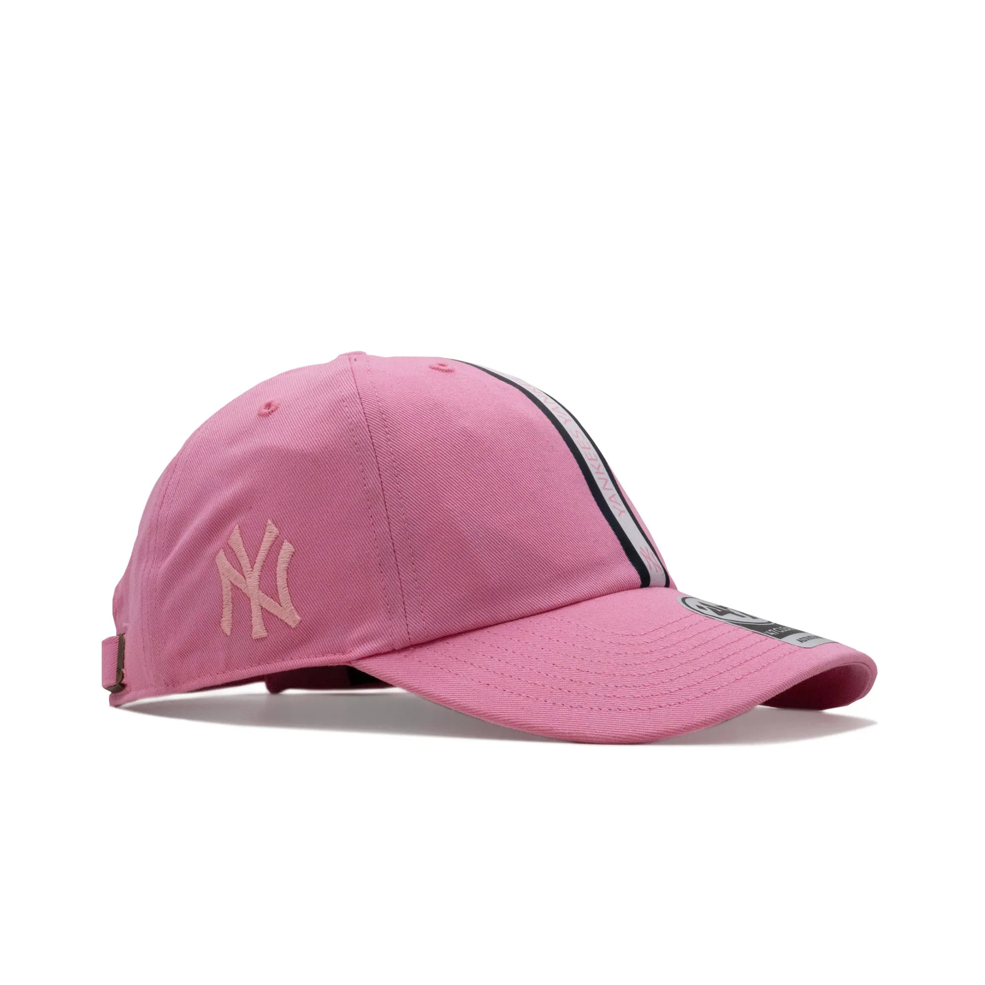 Men's 47 Brand Ny Yankees Triple Stripe Clean Up Strapback - Pink sold by Zulily product image thumbnail 4