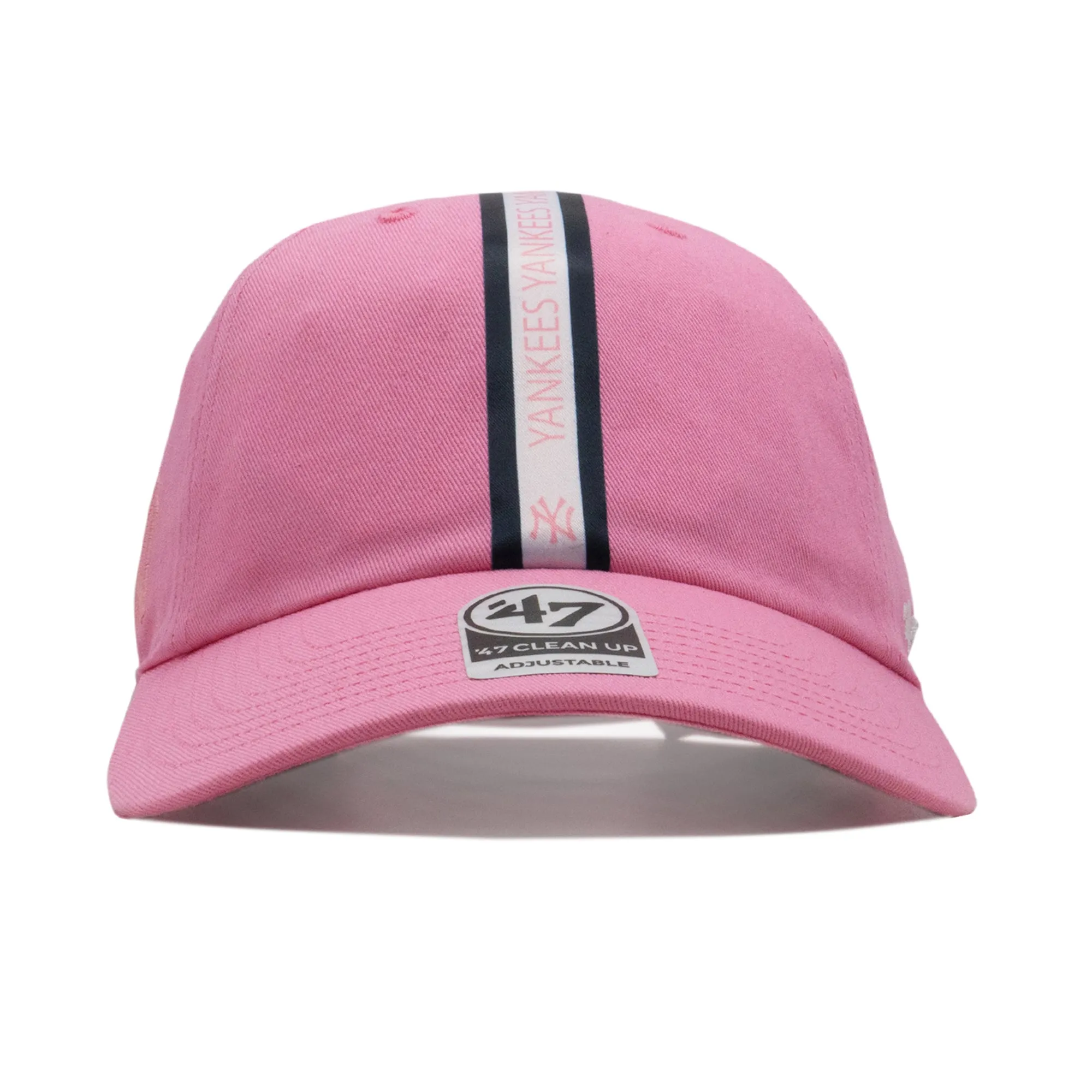 Men's 47 Brand Ny Yankees Triple Stripe Clean Up Strapback - Pink sold by Zulily product image thumbnail 2